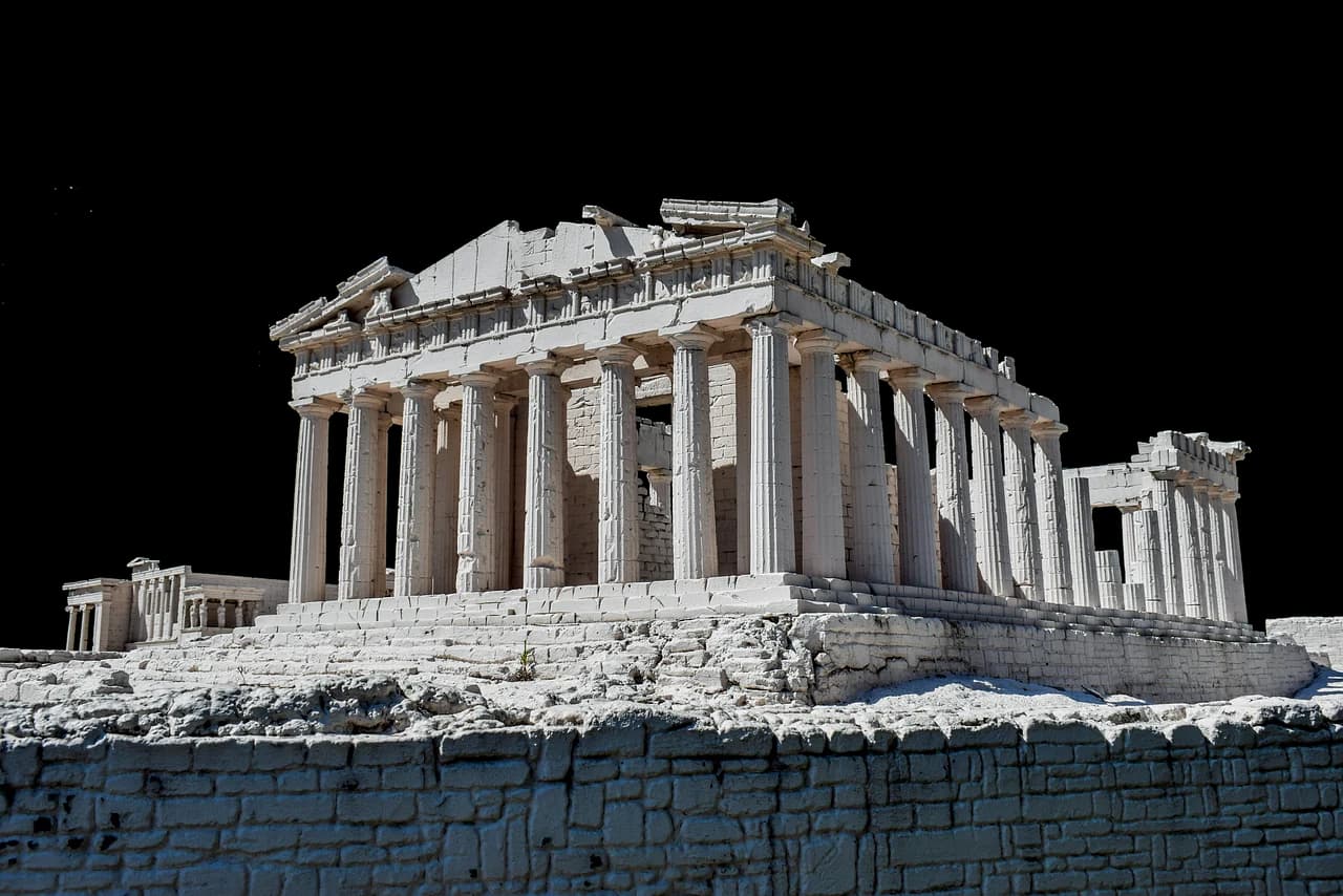 Parthenon-Illustration – Wahrzeichen Athens